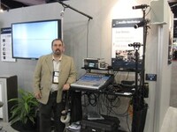 Fred Ginsburg with soundcart at NAB