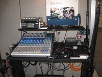 Soundcart at NAB w. TASCAM, Presonus, and Audio Technica gear