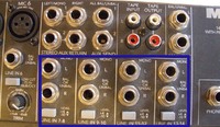 Stereo pair line inputs.